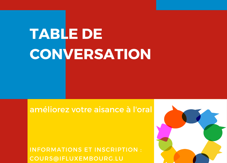 28/04 – 26/05/2020 – Table de Conversation