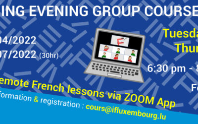 22/02 – 26/04/2022 / E-learning evening group courses